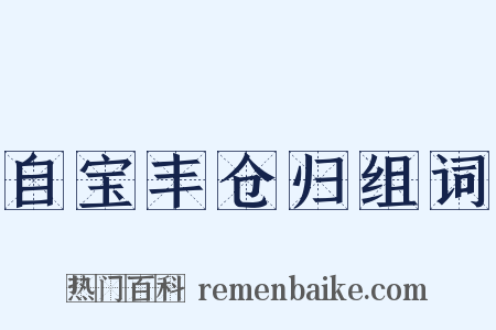 自宝丰仓归组词是什么意思的图片